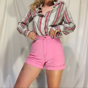 Vintage Pink Stripe Top